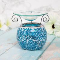 Desire Teal Crackle Mosaic Wax Melt Warmer Extra Image 1 Preview